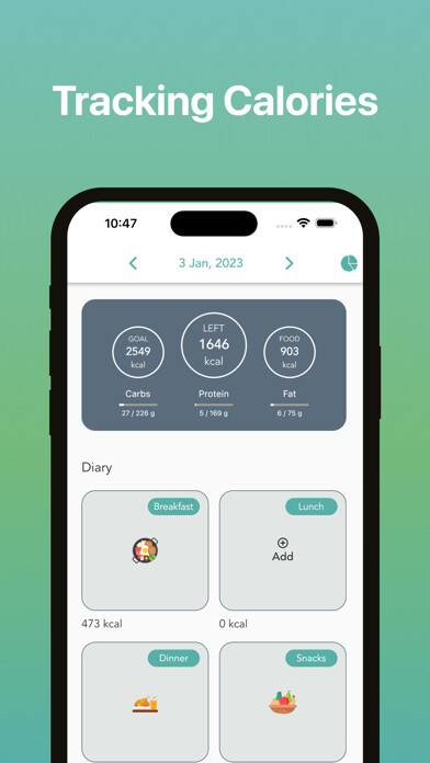 Emulate iPhone app EatLose: Calorie Counter using MyAndroid Emulate iPhone app EatLose: Calorie Counter using MyAndroid