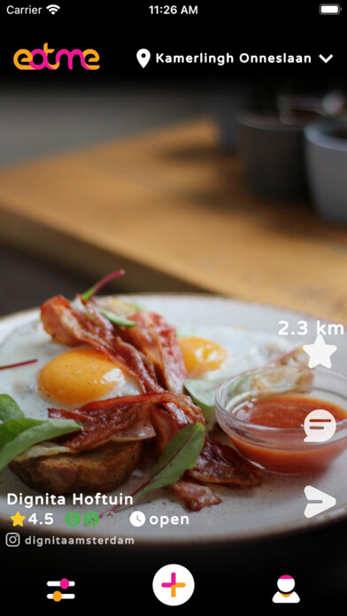 Emulate iPhone app Eatme - food around you using MyAndroid Emulate iPhone app Eatme - food around you using MyAndroid