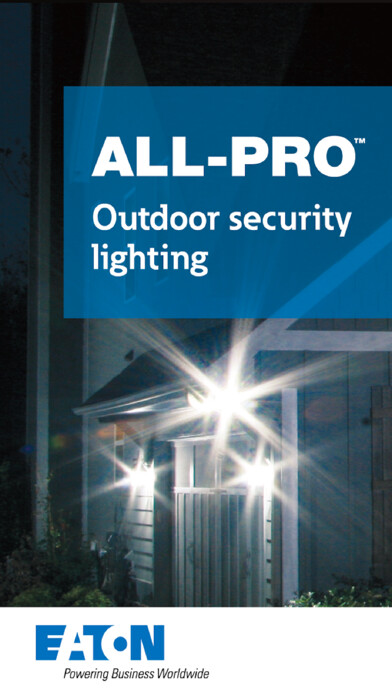 Emulate iPhone app Eaton All Pro Outdoor Security Lighting using MyAndroid