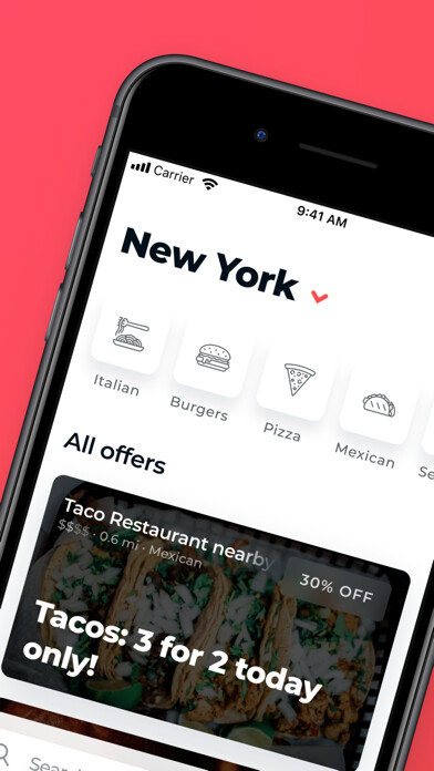 Emulate iPhone app Eatrel — Food offers near you using MyAndroid Emulate iPhone app Eatrel — Food offers near you using MyAndroid