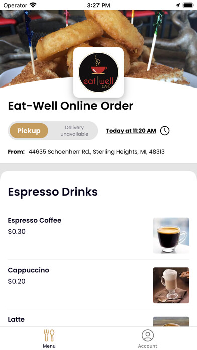 Emulate iPhone app Eat Well Mobile Ordering using MyAndroid Emulate iPhone app Eat Well Mobile Ordering using MyAndroid