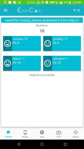 Run android online APK EazyClick from MyAndroid or emulate EazyClick using MyAndroid