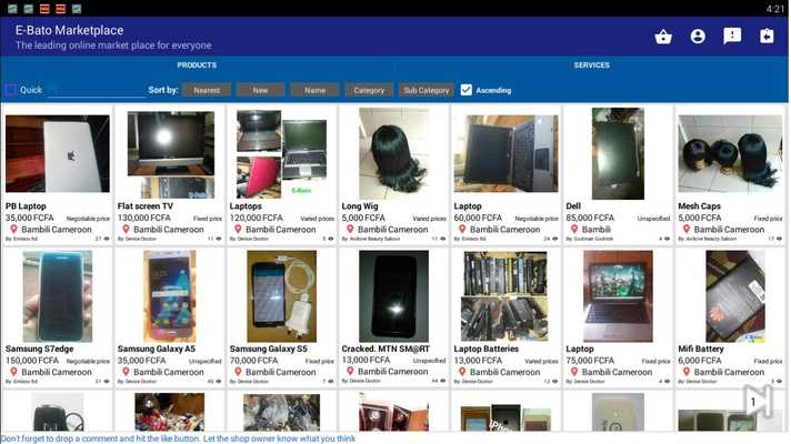Emulate Android APK E-Bato Marketplace