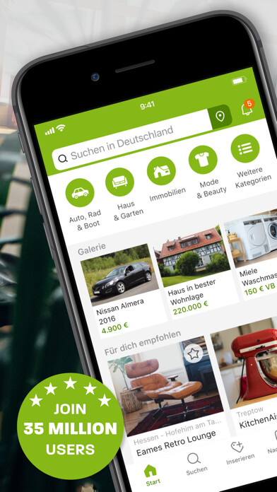 Emulate iPhone app eBay Kleinanzeigen Marketplace using MyAndroid Emulate iPhone app eBay Kleinanzeigen Marketplace using MyAndroid