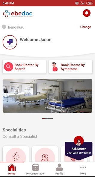 Run android online APK Ebedoc Patient from MyAndroid or emulate Ebedoc Patient using MyAndroid