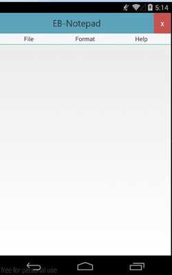 Emulate Android APK EB-Notepad