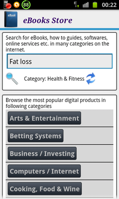 Emulate Android APK eBooks Store