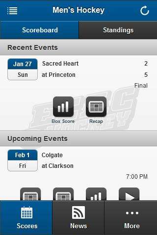 Run android online APK ECAC Hockey Front Row from MyAndroid or emulate ECAC Hockey Front Row using MyAndroid