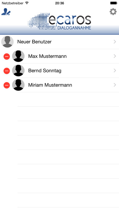 Emulate iPhone app ecaros Dialogannahme using MyAndroid Emulate iPhone app ecaros Dialogannahme using MyAndroid