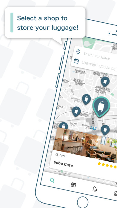 Emulate iPhone app ecbo cloak - Luggage Storage using MyAndroid