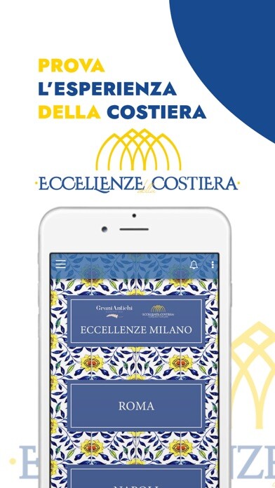Emulate iPhone app Eccellenze della Costiera using MyAndroid Emulate iPhone app Eccellenze della Costiera using MyAndroid
