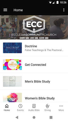 Run android online APK Ecclesia Community Church from MyAndroid or emulate Ecclesia Community Church using MyAndroid