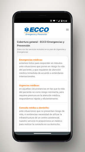 Run android online APK ECCO Emergencias & Urgencias from MyAndroid or emulate ECCO Emergencias & Urgencias using MyAndroid