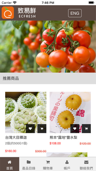Emulate iPhone app EC Fresh 易致鮮 using MyAndroid