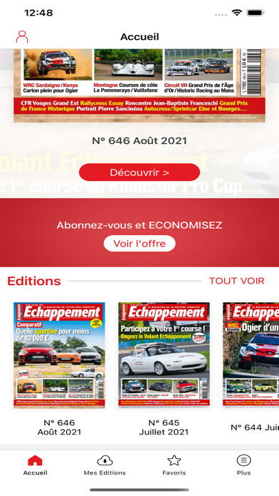Emulate iPhone app Echappement using MyAndroid