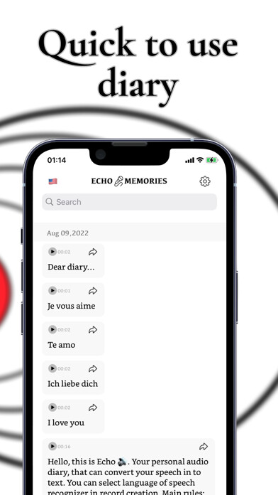Emulate iPhone app Echo - Diary Journal & Notes using MyAndroid Emulate iPhone app Echo - Diary Journal & Notes using MyAndroid