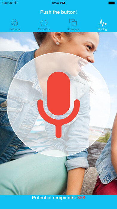 Emulate iPhone app Echo - voice dating using MyAndroid