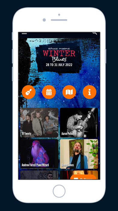 Emulate iPhone app Echuca Moama Winter Blues Fest using MyAndroid Emulate iPhone app Echuca Moama Winter Blues Fest using MyAndroid