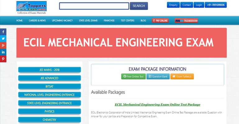 Emulate Android APK ECIL MECHANICAL ENGINEERING EXAM FREE Online Mock
