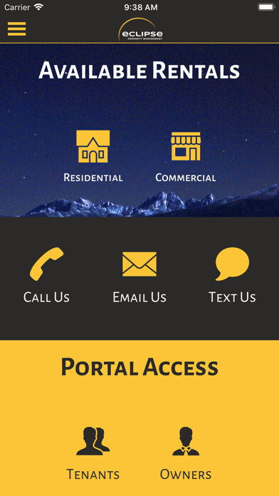Emulate iPhone app Eclipse Property Management using MyAndroid
