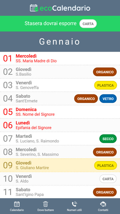 Emulate iPhone app EcoCalendario Silvi Marina using MyAndroid Emulate iPhone app EcoCalendario Silvi Marina using MyAndroid