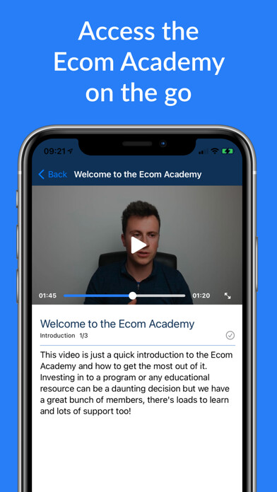 Emulate iPhone app Ecom Academy using MyAndroid Emulate iPhone app Ecom Academy using MyAndroid