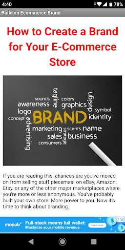 Run android online APK Ecommerce Brand Building Guide from MyAndroid or emulate Ecommerce Brand Building Guide using MyAndroid