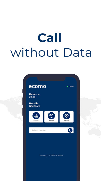 Emulate iPhone app Ecomo - Call Globally using MyAndroid Emulate iPhone app Ecomo - Call Globally using MyAndroid