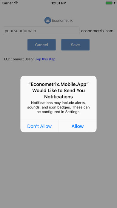 Emulate iPhone app Econometrix using MyAndroid