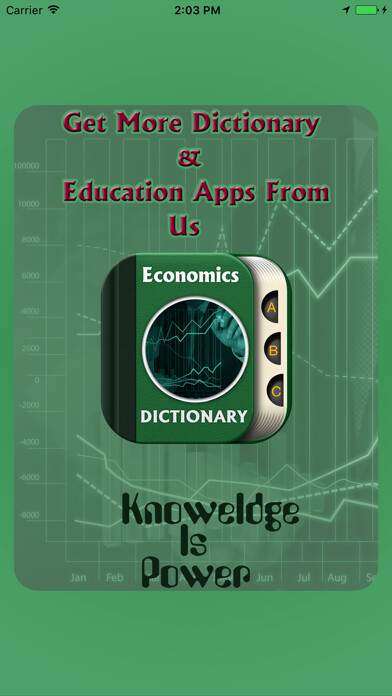Emulate iPhone app Economics Dictionary Offline Free using MyAndroid