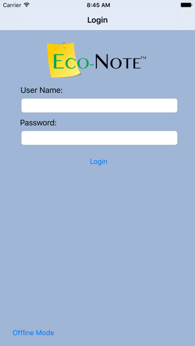 Emulate iPhone app Eco-Note using MyAndroid