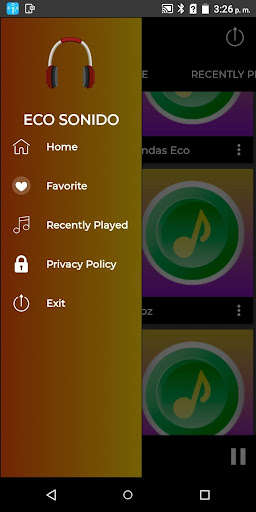 Run android online APK Eco Sound from MyAndroid or emulate Eco Sound using MyAndroid