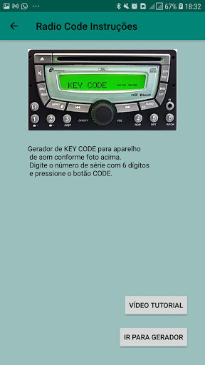 Run android online APK Ecosport Radio Code from MyAndroid or emulate Ecosport Radio Code using MyAndroid