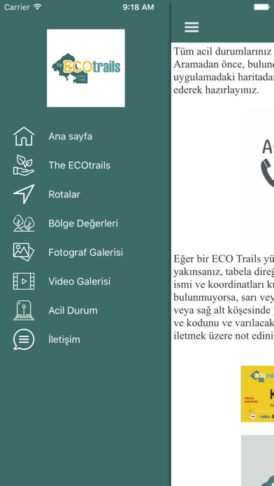 Emulate iPhone app ECOtrails using MyAndroid