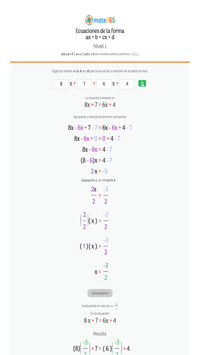 Emulate iPhone app Ecs. ax+b=cx+d using MyAndroid Emulate iPhone app Ecs. ax+b=cx+d using MyAndroid