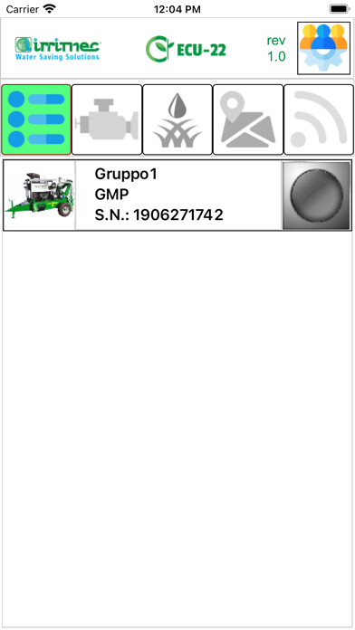 Emulate iPhone app ECU-22 Irrimec using MyAndroid
