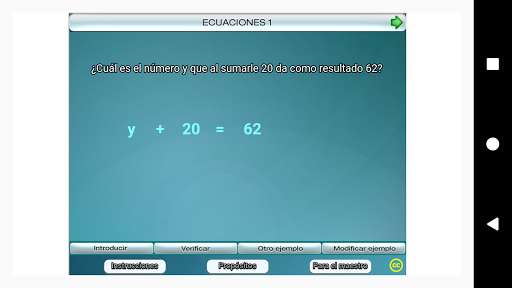 Run android online APK Ecuaciones 1 Primero Secundaria from MyAndroid or emulate Ecuaciones 1 Primero Secundaria using MyAndroid