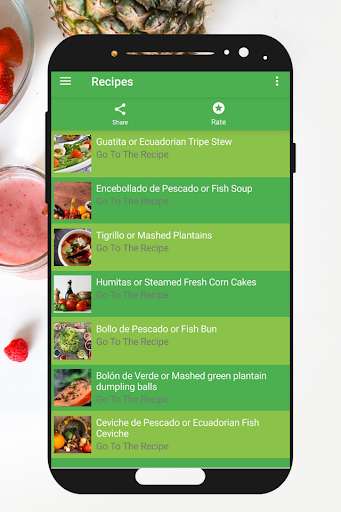 Run android online APK Ecuadorian Food Recipes from MyAndroid or emulate Ecuadorian Food Recipes using MyAndroid