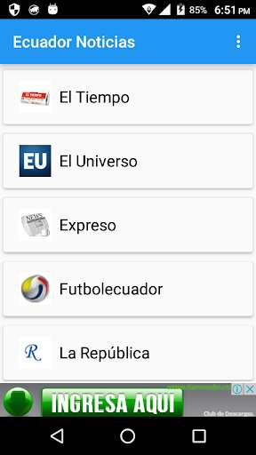 Emulate Android APK Ecuador News Emulate Android APK Ecuador News