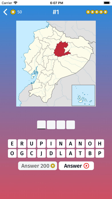 Emulate iPhone app Ecuador: Regions Map Quiz Game using MyAndroid Emulate iPhone app Ecuador: Regions Map Quiz Game using MyAndroid