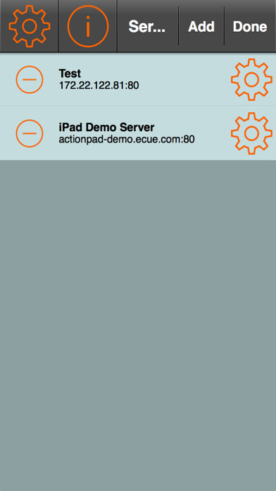 Emulate iPhone app e:cue Action Pad using MyAndroid