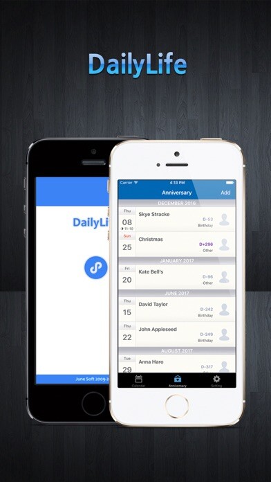 Emulate iPhone app eDailyLife-Birthday,Calendar using MyAndroid Emulate iPhone app eDailyLife-Birthday,Calendar using MyAndroid