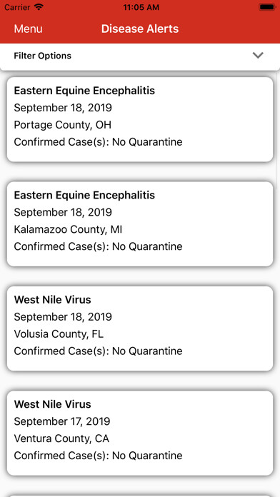 Emulate iPhone app EDCC Disease Alerts using MyAndroid Emulate iPhone app EDCC Disease Alerts using MyAndroid