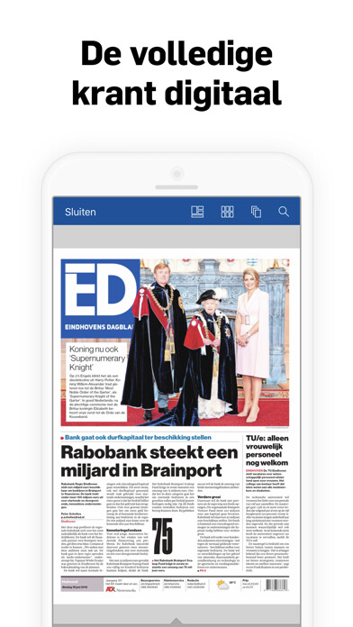 Emulate iPhone app ED - Digitale krant using MyAndroid