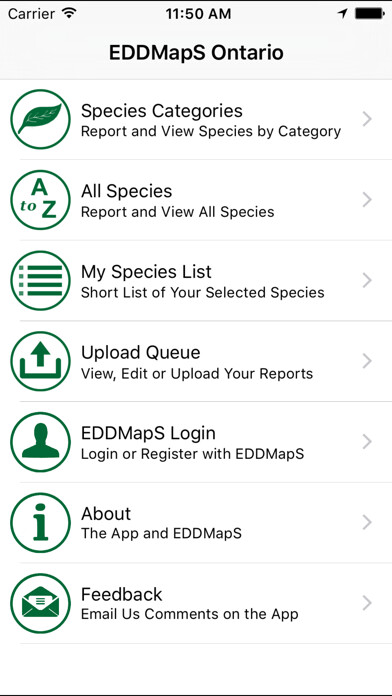 Emulate iPhone app EDDMapS Ontario using MyAndroid Emulate iPhone app EDDMapS Ontario using MyAndroid