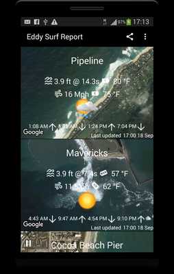 Emulate Android APK Eddy Surf Report