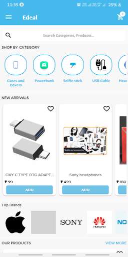 Run android online APK Edeal from MyAndroid or emulate Edeal using MyAndroid