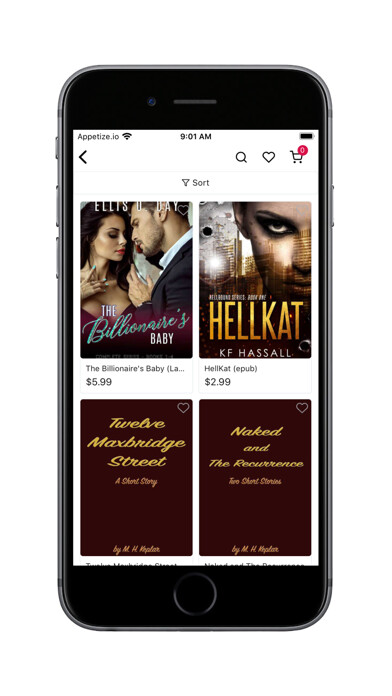 Emulate iPhone app Eden Books-Romance Bookstore using MyAndroid