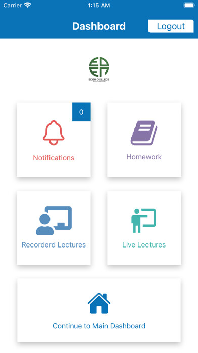 Emulate iPhone app Eden College using MyAndroid