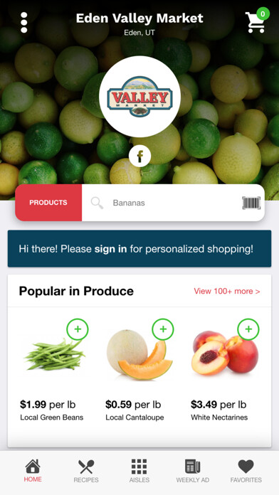 Emulate iPhone app Eden Valley Market using MyAndroid Emulate iPhone app Eden Valley Market using MyAndroid